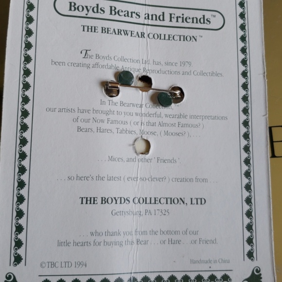 🎄💕Boyds Hare ... Bunny Pin - Picture 3 of 3